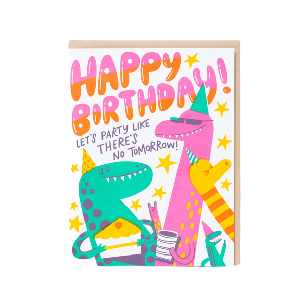 Dino Party Birthday Card Hello!Lucky Cards - Birthday