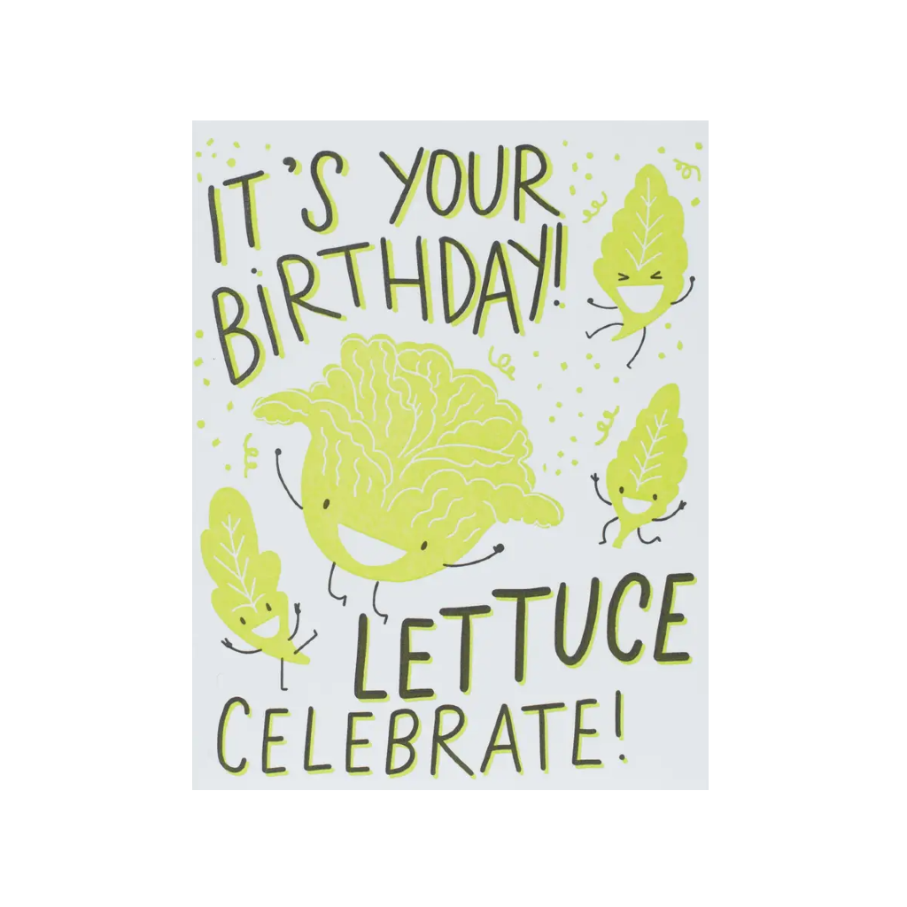 Lettuce Celebrate Birthday Card Hello!Lucky Cards - Birthday