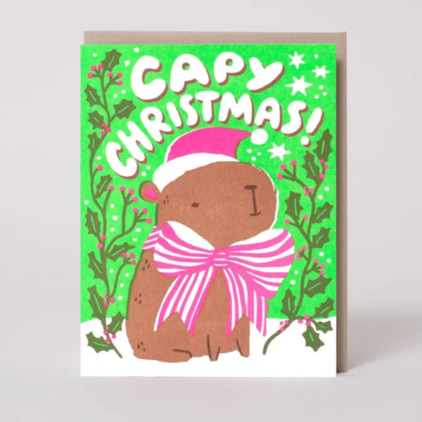 Cute Capybara Christmas Card Hello!Lucky Cards - Holiday - Christmas