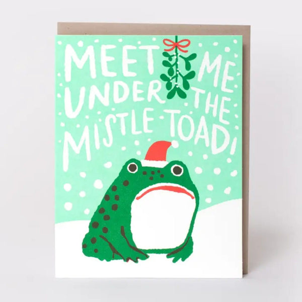 Mistletoad Christmas Card Hello!Lucky Cards - Holiday - Christmas