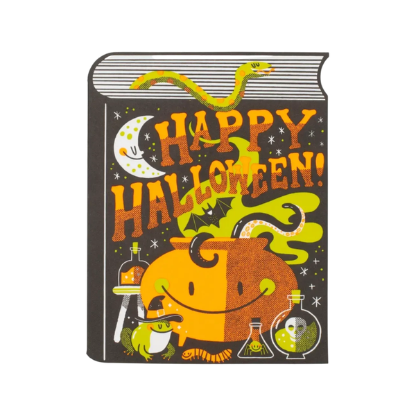Spell Book Halloween Card Hello!Lucky Cards - Holiday - Halloween