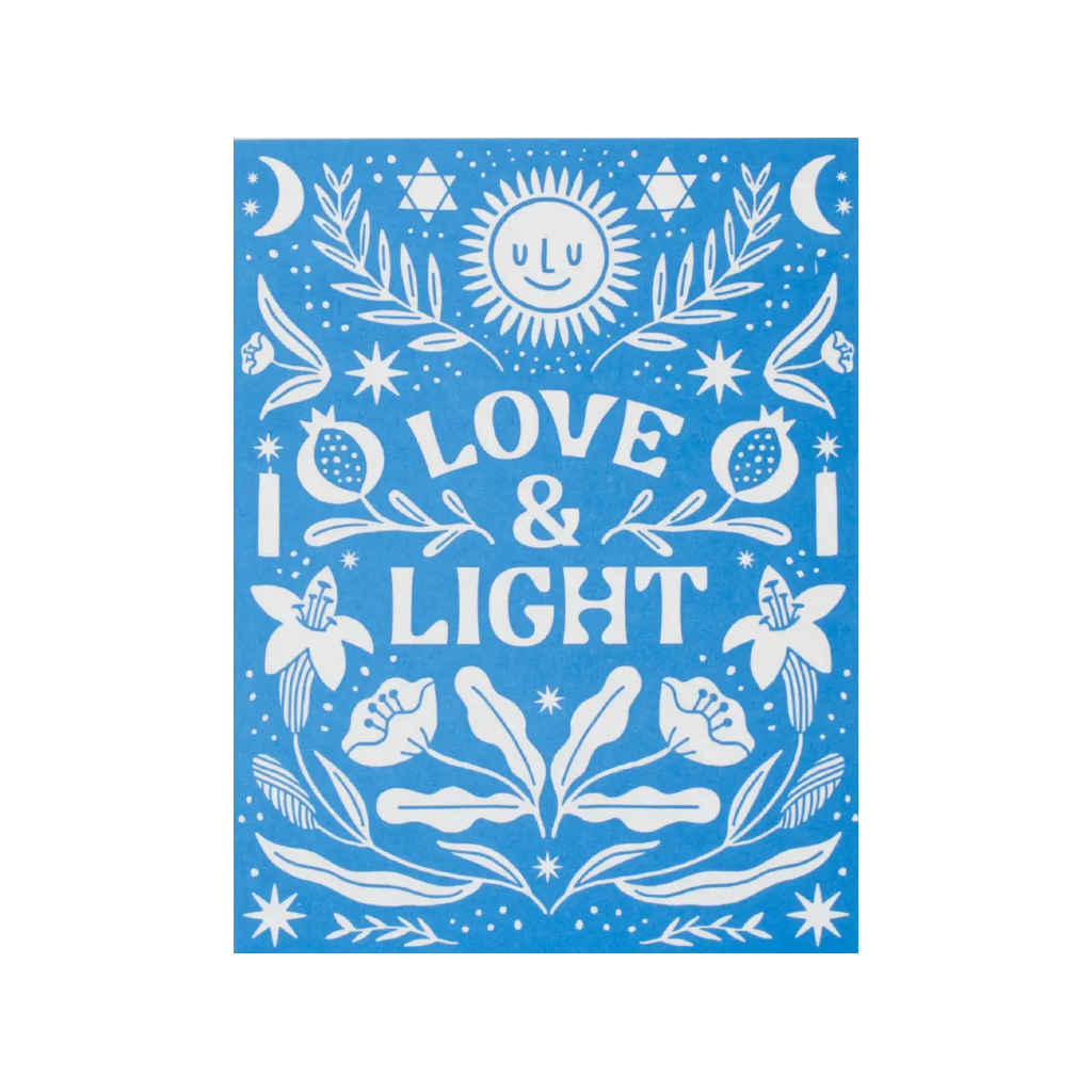Love And Light Hanukkah Card Hello!Lucky Cards - Holiday - Hanukkah