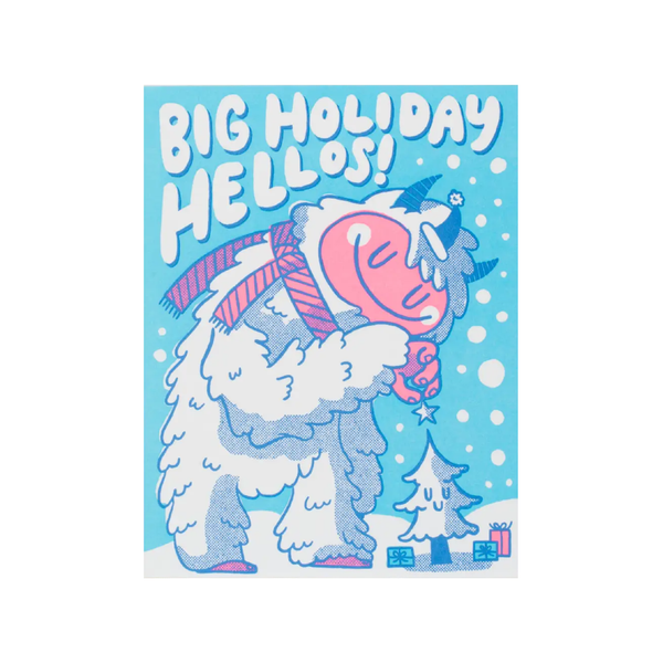Hello Yeti Holiday Card Hello!Lucky Cards - Holiday - Happy Holidays