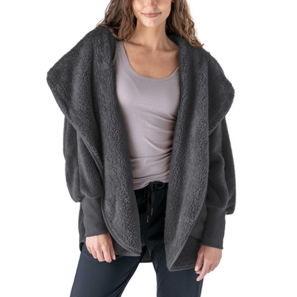 Charcoal Comfort Zone Cardigan Hello Mello Apparel & Accessories - Clothing - Adult - Wraps