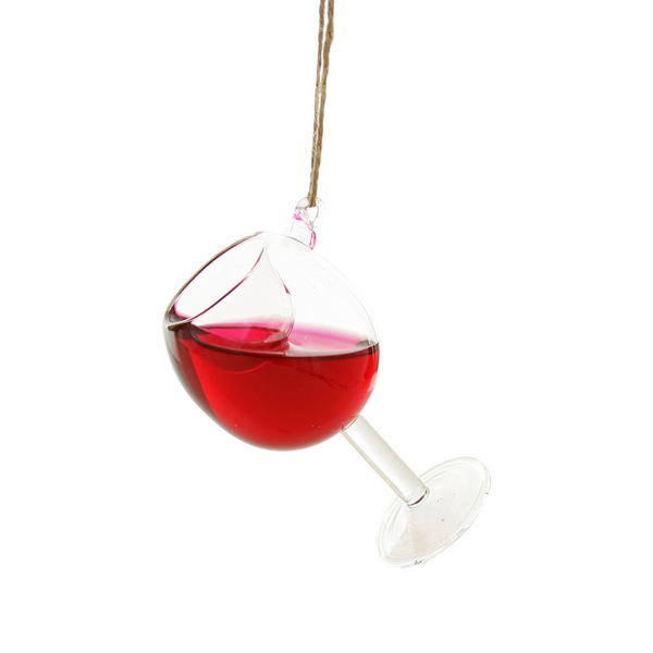 Red Wine Glass Ornament Holiday Holiday - Home - Ornaments