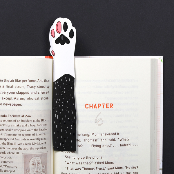 Cat Paw Bookmark Humdrum Paper Books