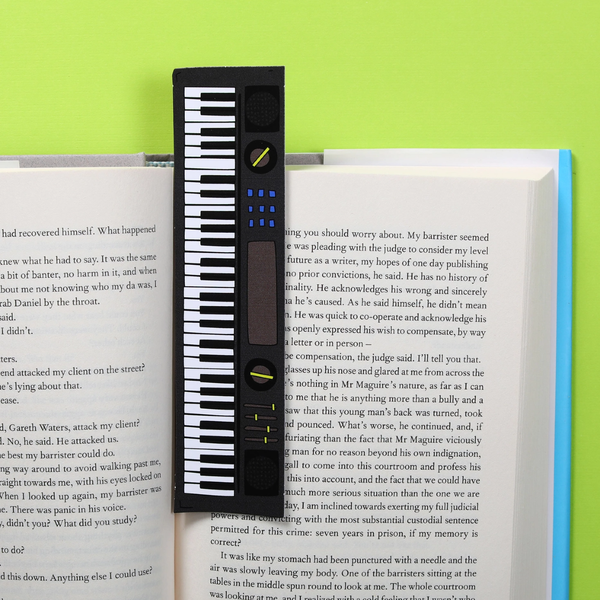 Keyboard Bookmark Humdrum Paper Books
