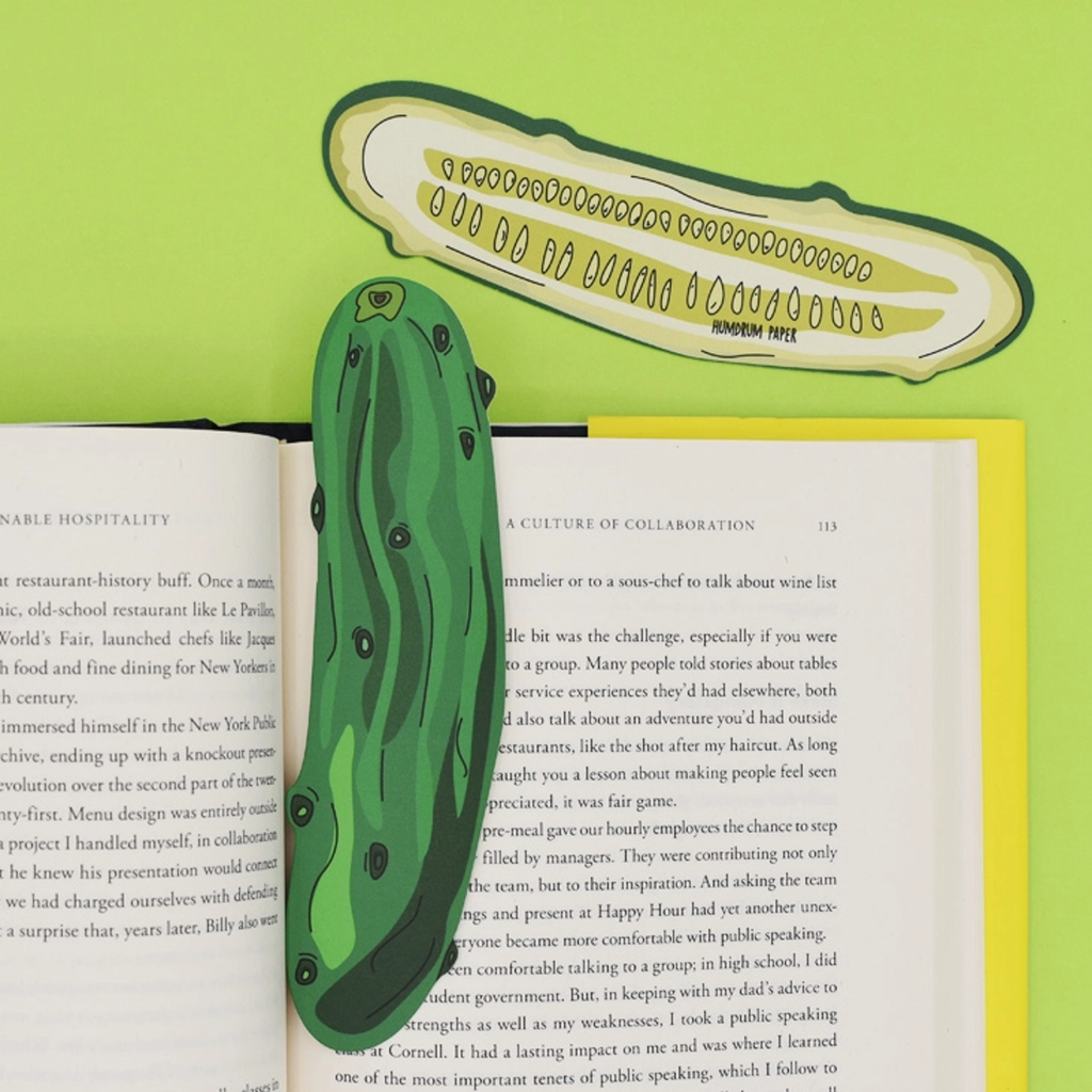 Pickle Bookmark Humdrum Paper Books