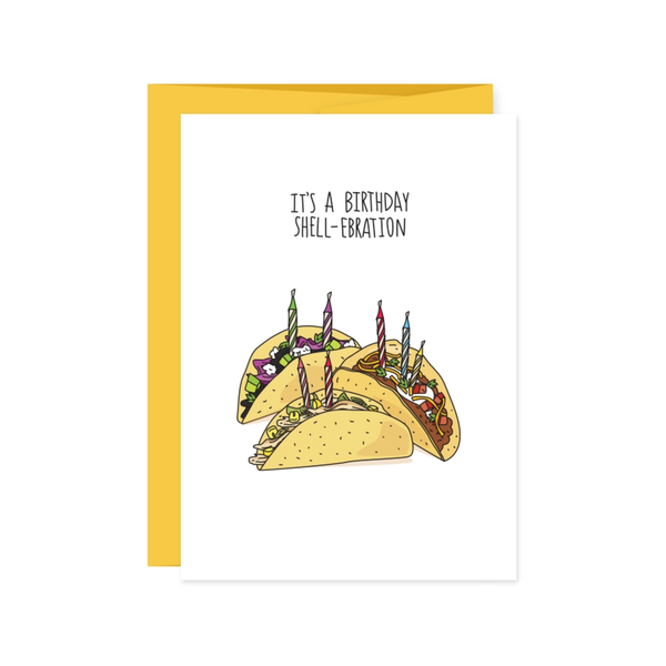 Shell Ebration Birthday Card Humdrum Paper Cards - Birthday