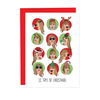 Pop Star Twelve Tays Of Christmas Christmas Card Humdrum Paper Cards - Holiday - Christmas