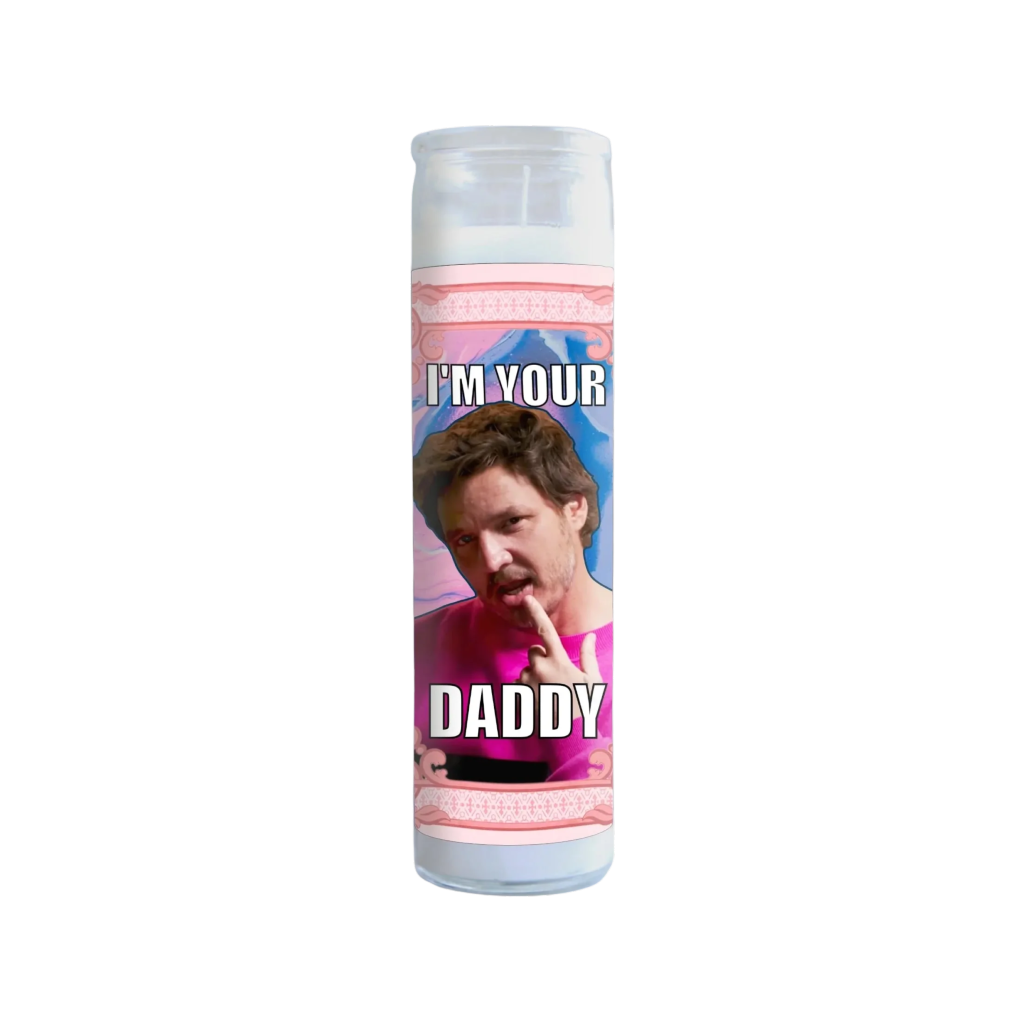 I'm Your Daddy Pedro Pascal Celebrity Prayer Candles Illuminidol Home - Candles - Novelty