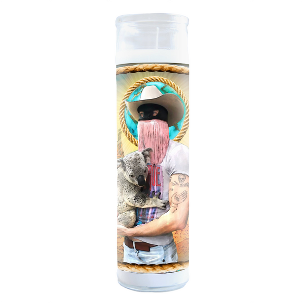 Orville Peck Koala Celebrity Prayer Candle Illuminidol Home - Candles