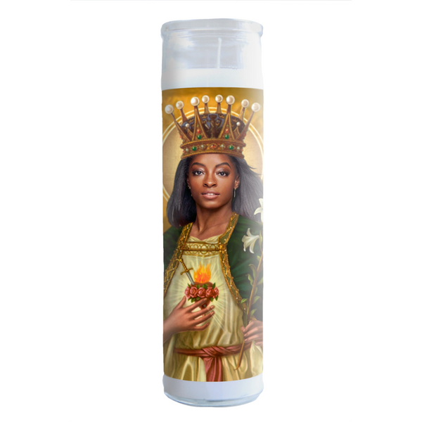 Simone Biles Celebrity Prayer Candle Illuminidol Home - Candles