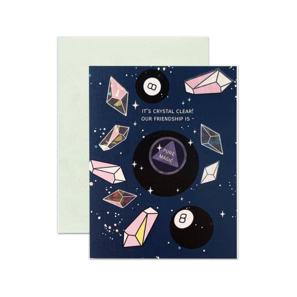 Magic 8 Ball and Magic Crystals Friendship Card ILOOTPAPERIE Cards - Friendship