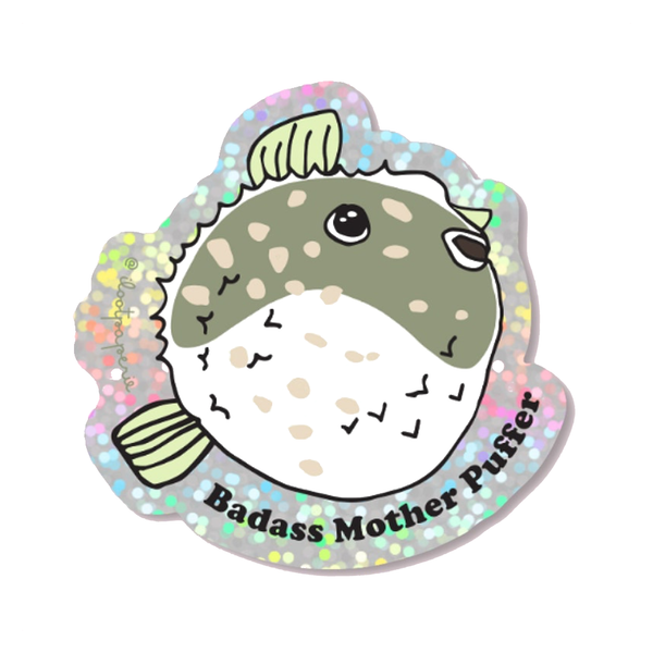 Badass Mother Puffer Fish Sticker ILOOTPAPERIE Impulse - Decorative Stickers