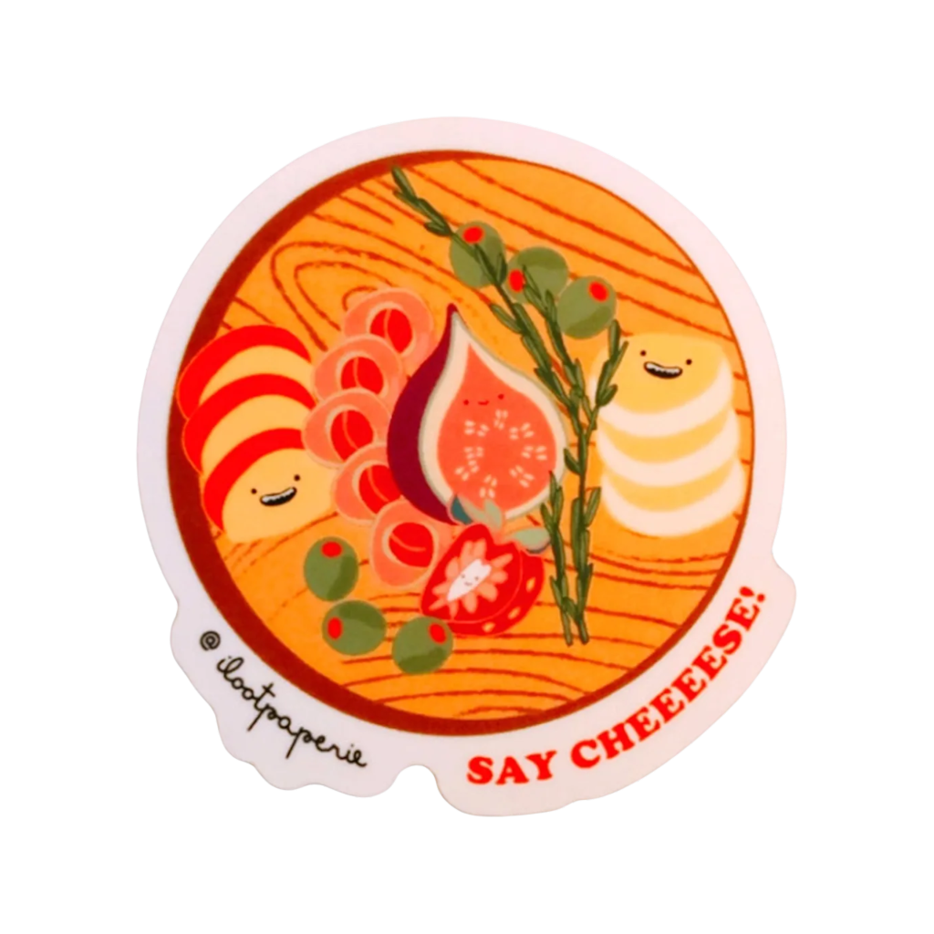 Say Cheese Charcuterie Board Sticker ILOOTPAPERIE Impulse - Decorative Stickers