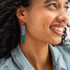 Abbey Tassel Alternating Seed Bead Earrings Ink & Alloy Jewelry - Earrings