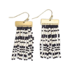 Black/White Scout Earrings Ink & Alloy Jewelry - Earrings