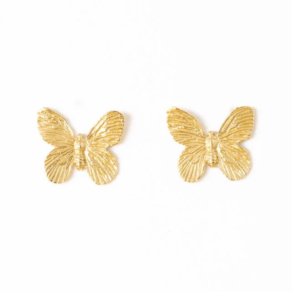 Butterfly Phoebe Post Earrings Ink & Alloy Jewelry - Earrings