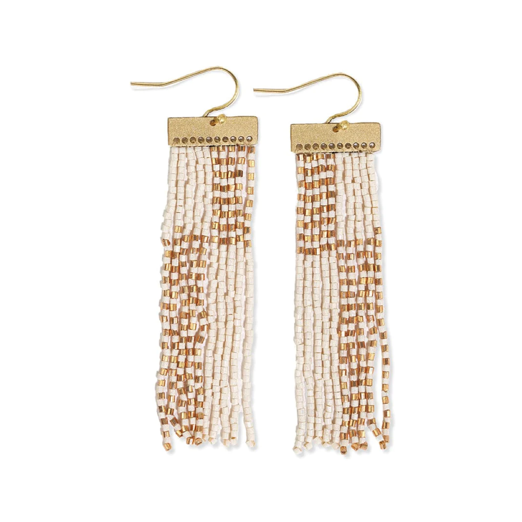 Ivory/Gold Lana Dangle Earrings Ink + Alloy Jewelry - Earrings