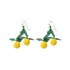 Lemon (Yellow) Lottie Dangle Luxe Earrings Ink & Alloy Jewelry - Earrings