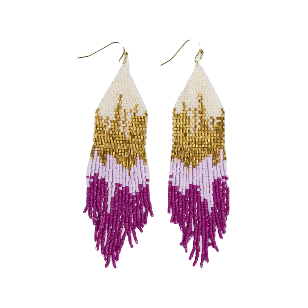 Magenta Claire Earrings Ink & Alloy Jewelry - Earrings