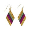 Magenta/Gold Zelda Earrings Ink & Alloy Jewelry - Earrings