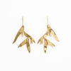 Marisol Birds Of Paradise Dangle Brass Earrings Ink & Alloy Jewelry - Earrings