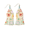 Multi Delilah Poppies Beaded Fringe Earrings Ink & Alloy Jewelry - Earrings