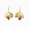 Sasha Layered Flower Threader Brass Earrings Ink & Alloy Jewelry - Earrings