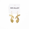 Suki Tulip threader Brass Earrings Ink & Alloy Jewelry - Earrings