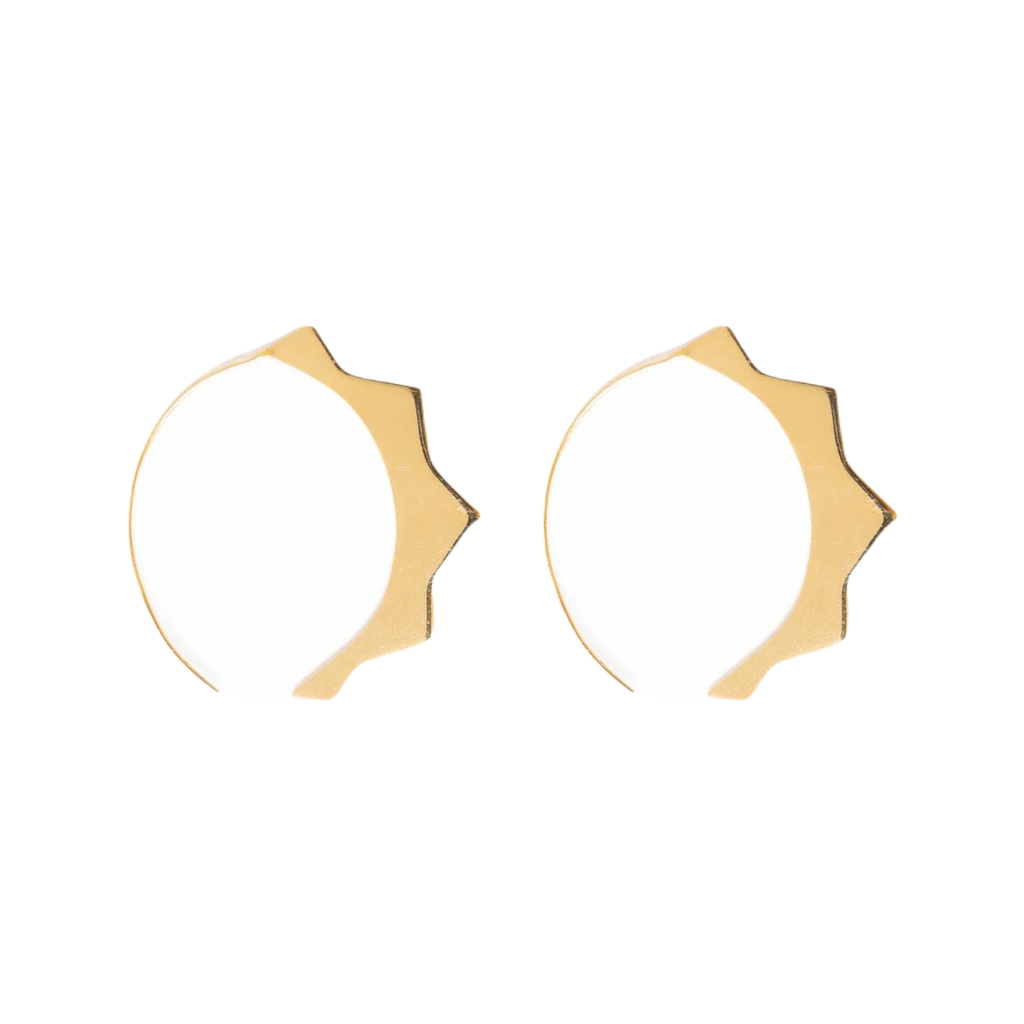 Sun Quinn Threader Earrings Ink & Alloy Jewelry - Earrings
