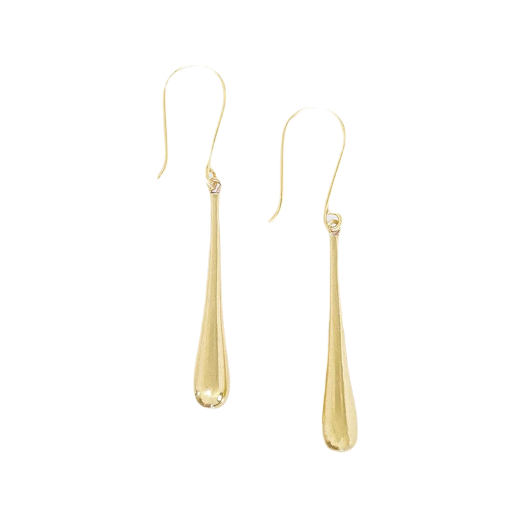 Teardrop Thin Savannah Earrings Ink & Alloy Jewelry - Earrings