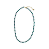 Emerald Drew Round Stones With Alternating Seed Bead Necklace Ink & Alloy Jewelry - Necklaces
