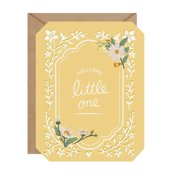 Welcome Little One Baby Card Inklings Paperie Cards - Baby