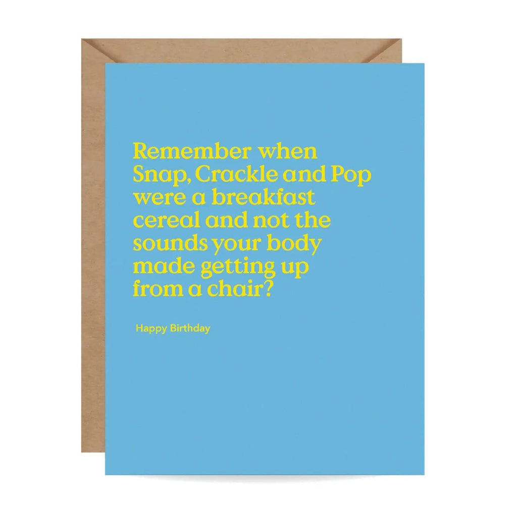 Snap Crackle Pop Birthday Card Inklings Paperie Cards - Birthday