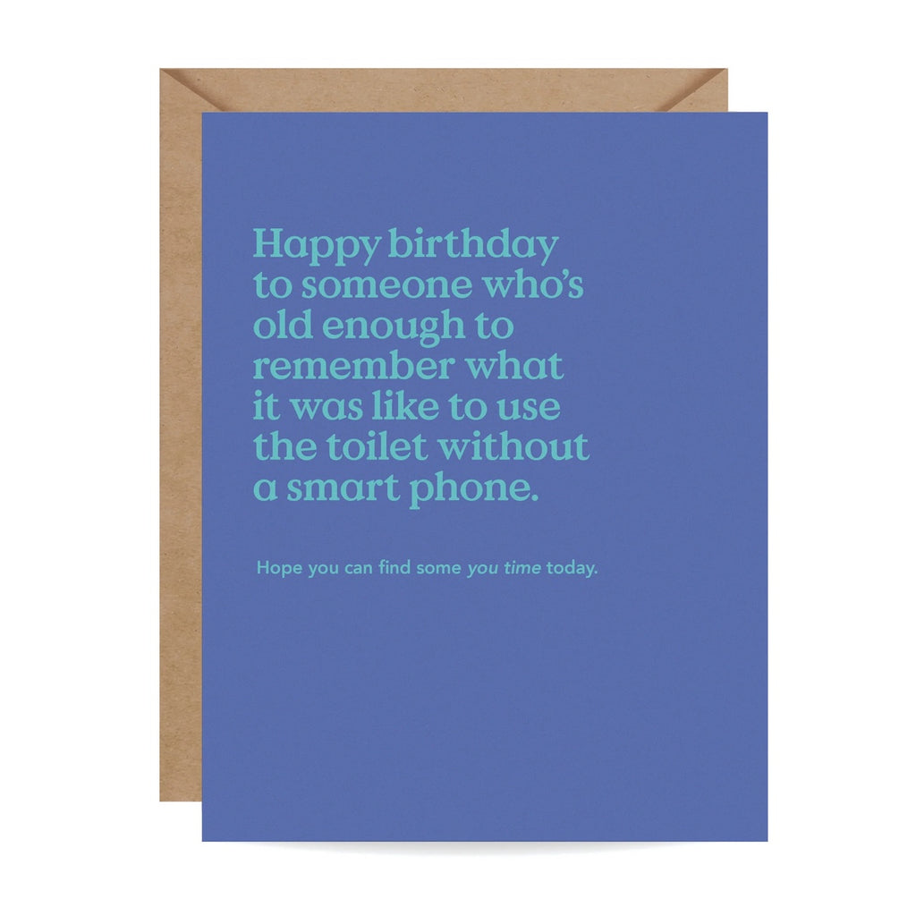 You Time Funny Birthday Card Inklings Paperie Cards - Birthday