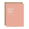 Unpaid Therapist Thank You Card Inklings Paperie Cards - Thank You