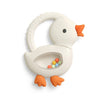 Goose Bitzy Shake Silicone Teether With Rattle Itzy Ritzy Baby & Toddler - Pacifiers & Teethers