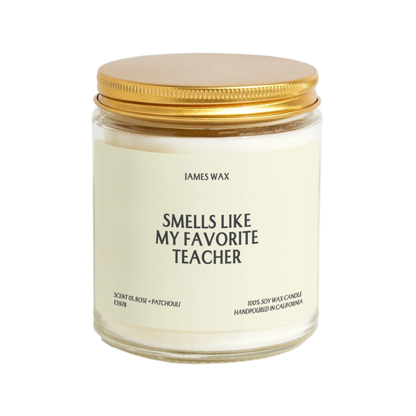 Smells Like My Favorite Teacher Candle - 9oz - White Tea And Jasmine James Wax Home - Candles