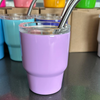 Lilac Tumbler Shot Glass WIth Metal Straw And Lid Jillian Ink LLC Home - Mugs & Glasses - Shot Glasses