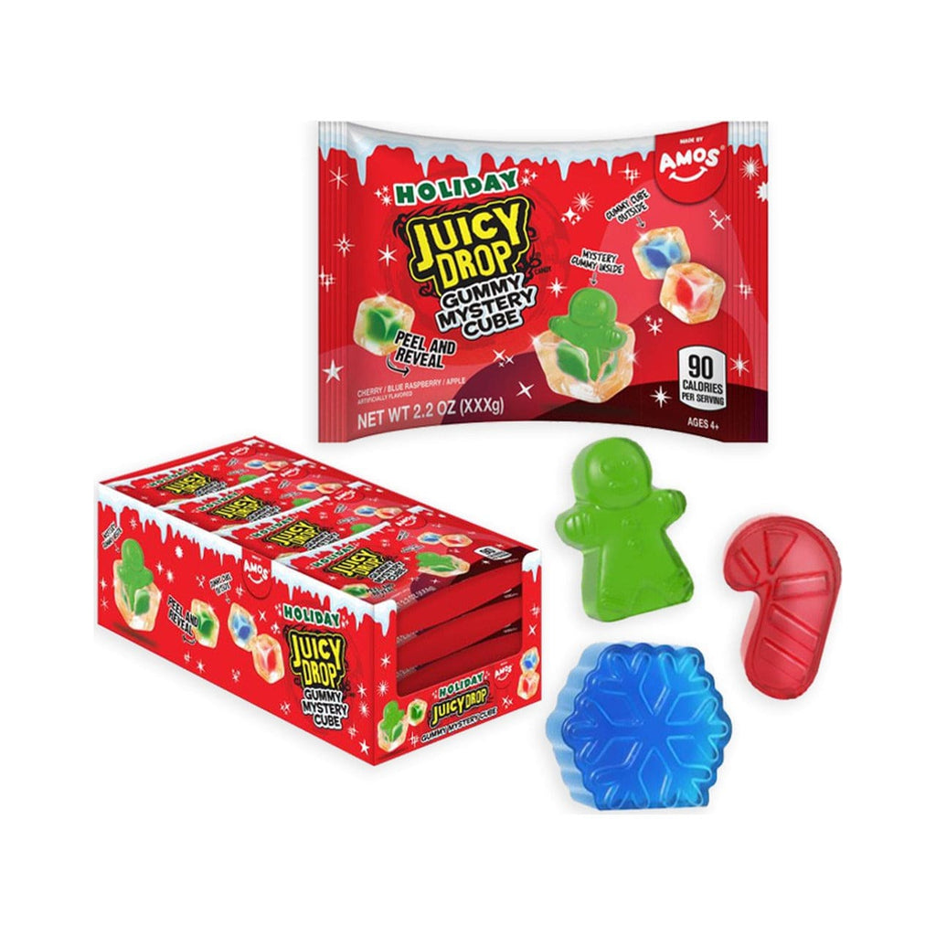 Juicy Drop Holiday Gummy Mystery Cube Juicy Drop Candy, Chocolate & Gum - Holiday