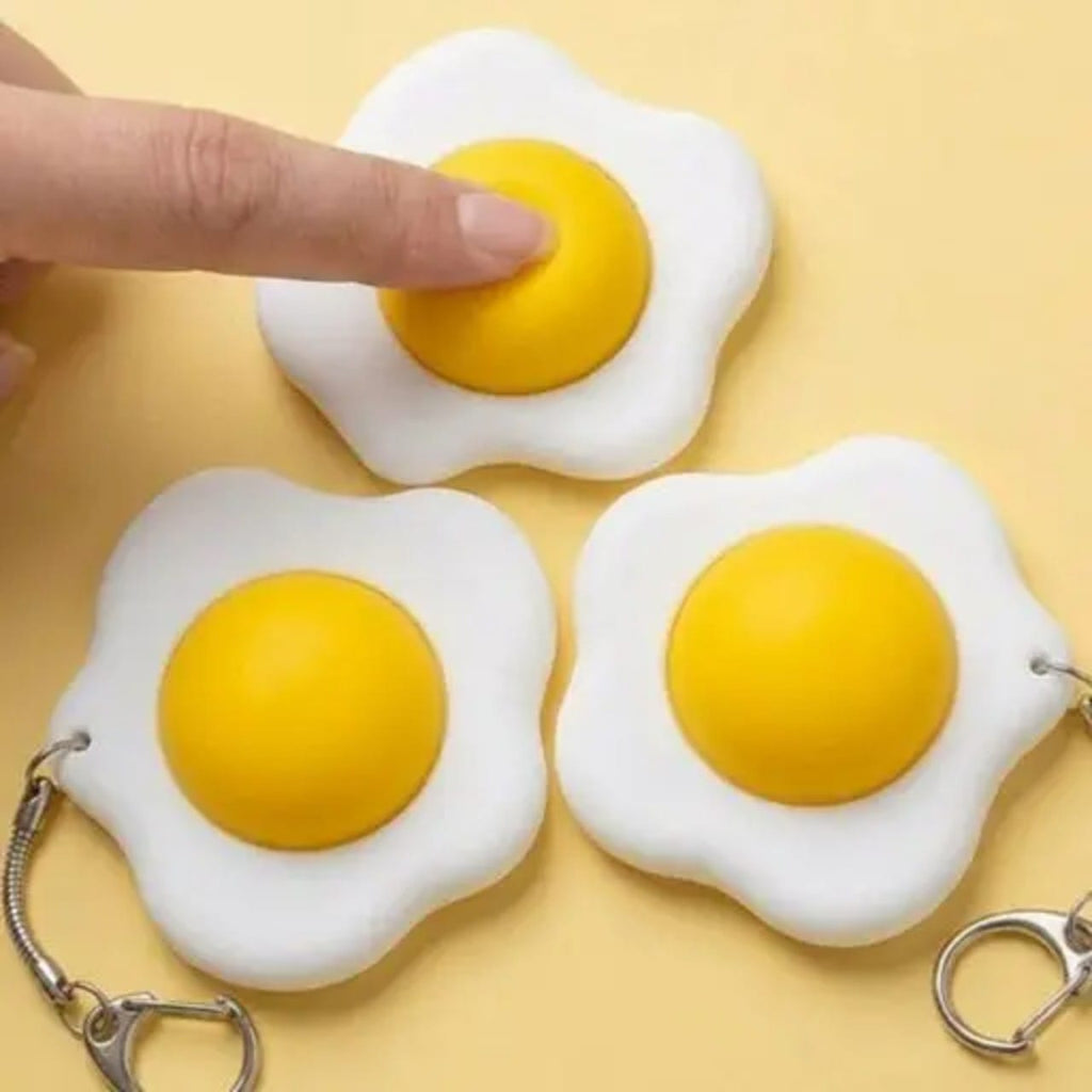 Fried Egg Clicker Keychain K Wonderland Toys & Games