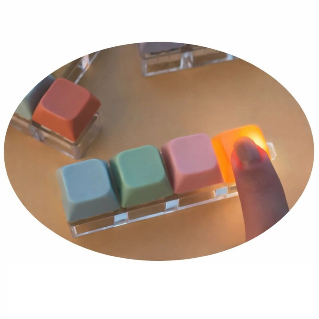 Pastel LED Tetris Keycap Keyboard Clicker Keychain K Wonderland Toys & Games