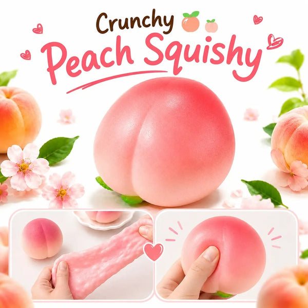 Peach Crunch Squishy Toy K Wonderland Toys & Games