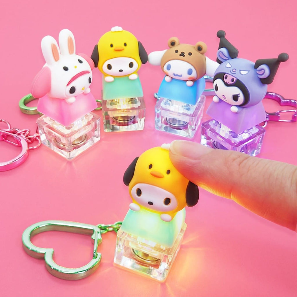 Sanrio Light-Up Collectible Peek Figure Keycap Keyring K Wonderland Toys & Games