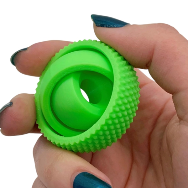 Lime Green Gyro Fidget Spinner Kahn Creations Toys & Games - Fidget Toys