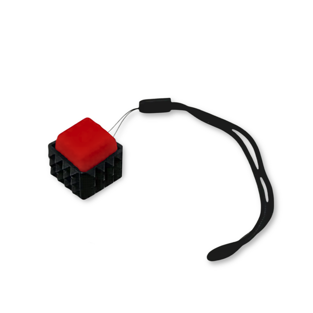 Red/Clicky Spiky Mechanical Keyboard Fidget Toy Keychain Kahn Creations Toys & Games - Fidget Toys