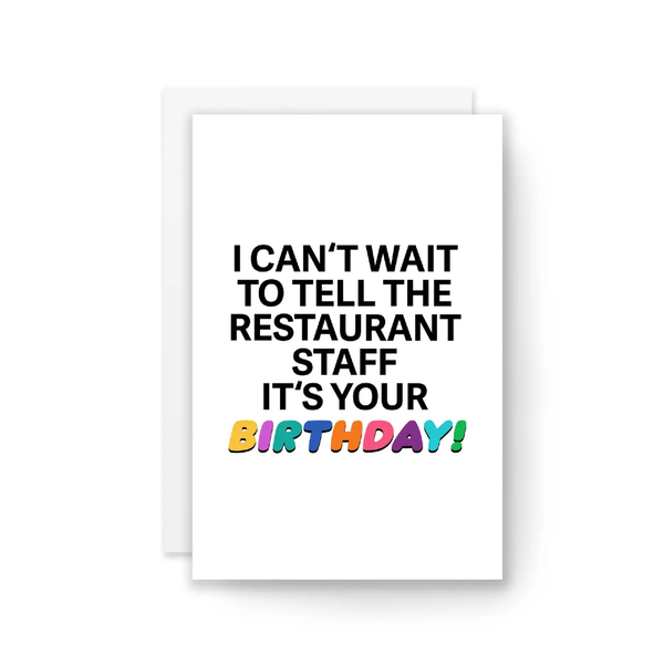 Restaurant Birthday Card Kaleidadope Cards - Birthday