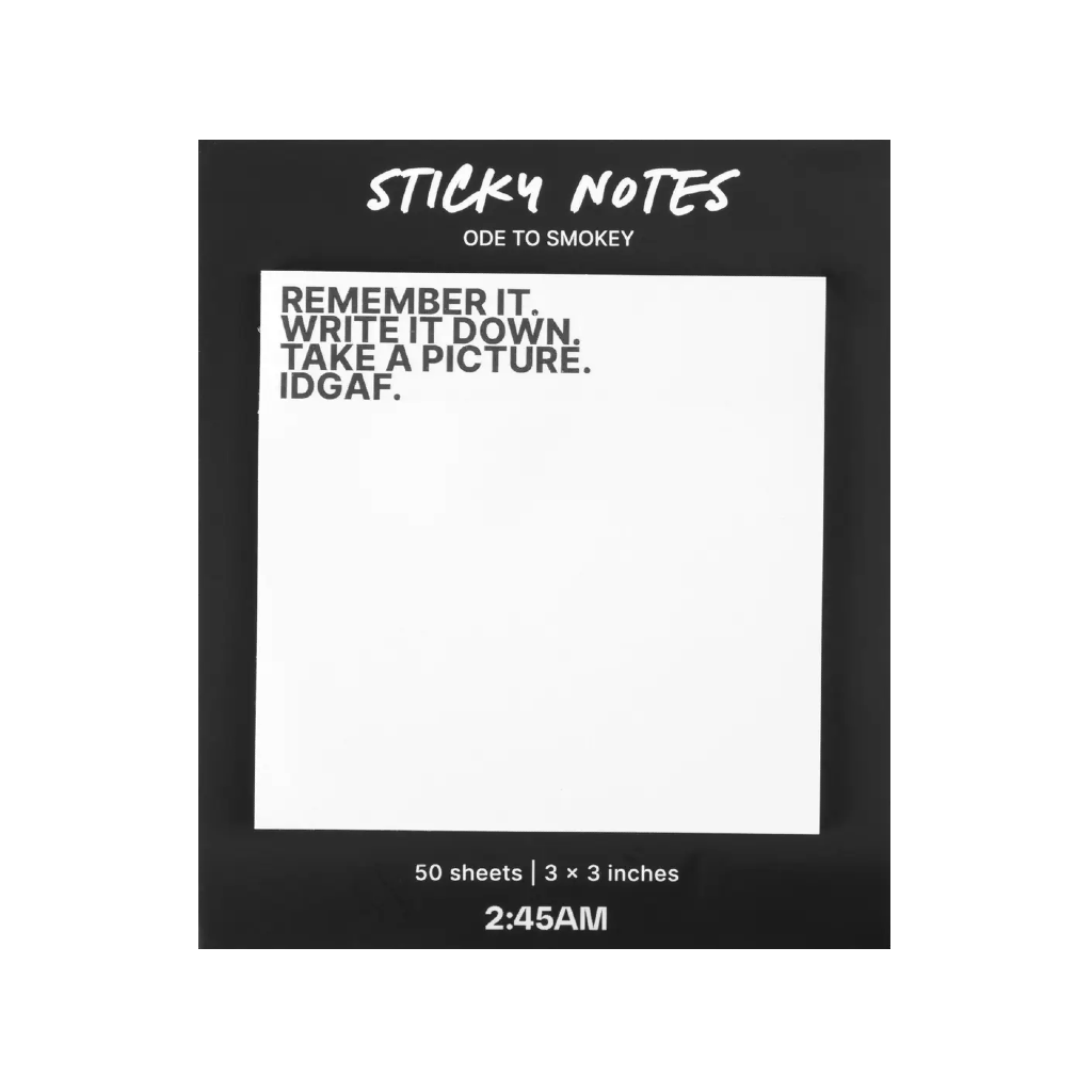 Ode To Smokey Sticky Notes Kaleidadope Home - Office & School Supplies